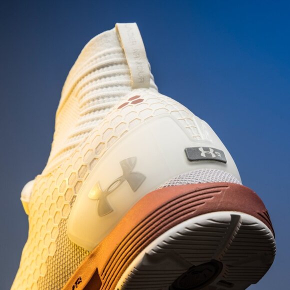 Under Armour HOVR Reactor Mid Cold Gear Connected Runner Ivory/Rose Gold 3020353 - Picture 13 of 15